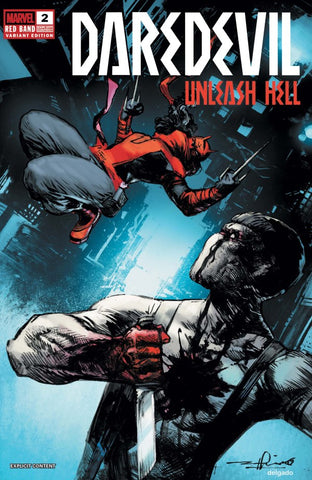 Daredevil: Unleash Hell Red Band Issue #2 February 2025 Variant Cover Zaffino Polybagged Comic Book