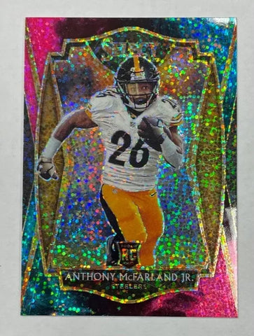 Steelers Anthony McFarland Jr. 2020 Select No.181 Premier Level Prizm Cosmic Rookie Single Card