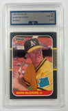 Athletics Mark McGwire 1987 Donruss No.46 FGC 8 Rookie Graded Single Card