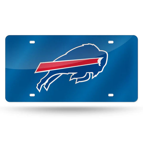 Bills Laser Cut License Plate Tag Color Blue