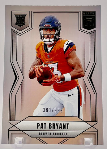 Broncos Pat Bryant 2025 Panini Donruss Elite No.192 #383/999 Rookie Single Card