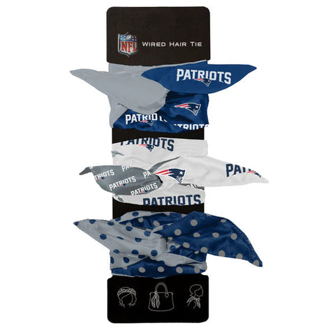 Patriots 3-Pack Wired Hair Tie Set