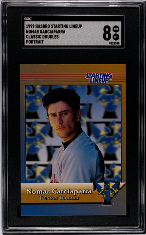 Red Sox Trenton Nomar Garciaparra 1999 Hasbro Starting Lineup SGC Graded 8 Single Card