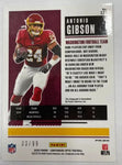 Washington Football Team Antonio Gibson 2020 Contenders Optic No. 127 #03/99 Autographed Rookie Single Card