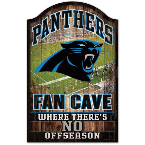 Panthers Wood Sign 11x17 Fan Cave NFL