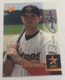 Astros Chris Burke 2001 Upper Deck #0128/1000 Autographed Rookie Single Card