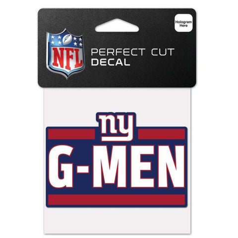 Giants 4x4 Decal Slogan NFL