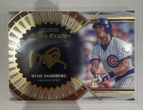 Cubs Ryne Sandberg 2023 Topps Five Star No.GG-RS #11/40 Autographed Single Card