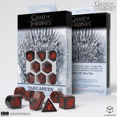 Game of Thrones Dice Set - Targaryen