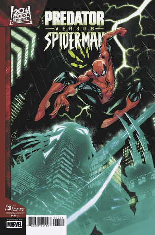 Predator vs. Spider-Man Issue #3 June 2025 Variant Cover Gleason Comic Book
