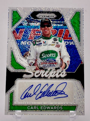 Carl Edwards 2024 Panini Prizm No.S-CES #1/1 Autographed Single Card