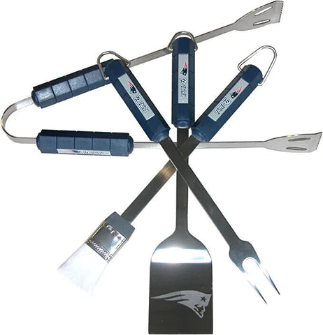 Patriots 4-Piece BBQ Set