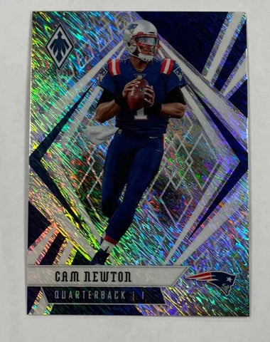 Patriots Cam Newton 2020 Panini Phoenix No.13 White Shimmer Single Card