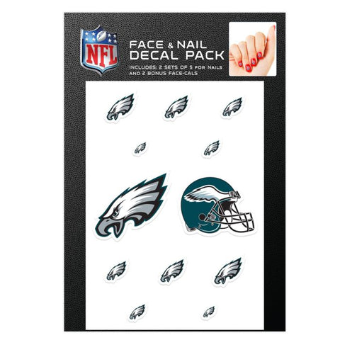 Eagles Nail Cals - Face and Nail Decal Pack