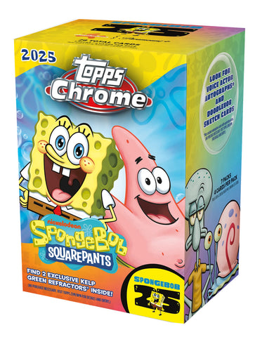 2025 Topps Chrome Spongebob Squarepants 25th Anniversary Value Blaster Box