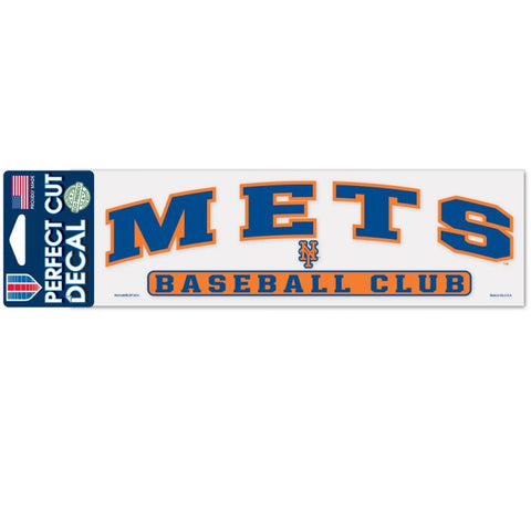 Mets 3x10 Cut Decal Arched