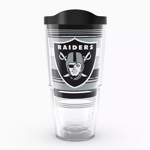 Raiders 24oz Hype Stripes Tervis w/ Lid