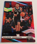 Spurs Keldon Johnson 2019-20 Donruss Elite #46/97 Red Aspirations Rookie Single Card