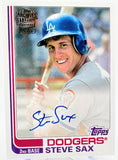Dodgers Steve Sax 2019 Topps Fan Favorite Archives No.FFA-SSA Autographed Single Card