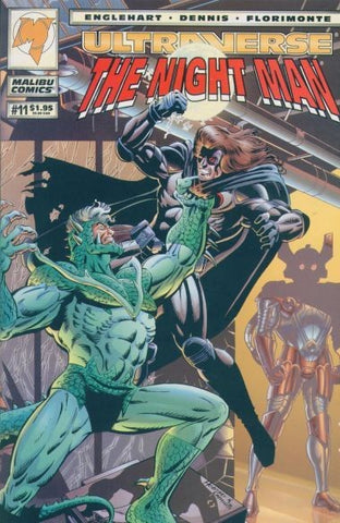 The Night Man Issue #11 August 1994 Comic Book