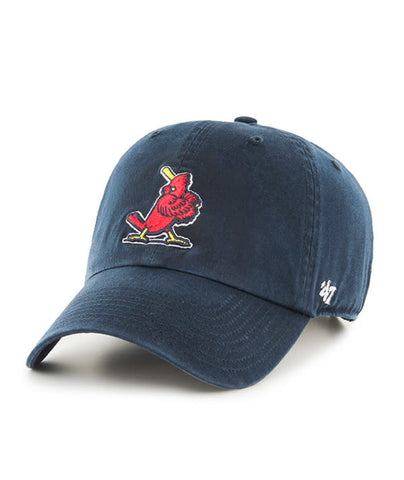 Cardinals Hat 47' Clean Up Cooperstown Adjustable Navy Blue MLB