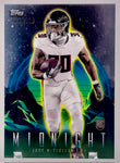 Falcons Jase McClellan 2024 Topps Midnight No.5 #124/149 Rookie Single Card