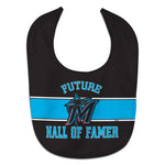 Marlins Baby Bib All Pro Future Hall of Famer Black