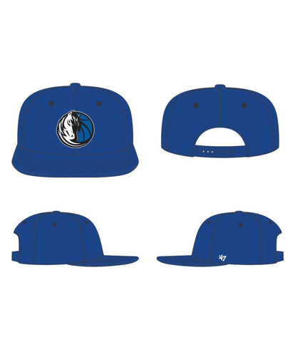 Mavericks Snapback Hat 47' Captain No Shot Blue Adjustable