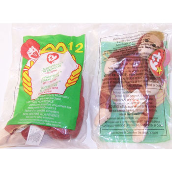 TY Beanie Baby McDonald's Teenie 4.5" - #12 Schweetheart the Orangutan 2000