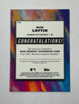 Royals Nick Loftin 2021 Bowman Inception No.PA-NL #098/400 Autographed Prospect Single Card