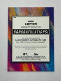 Royals Nick Loftin 2021 Bowman Inception No.PA-NL #098/400 Autographed Prospect Single Card