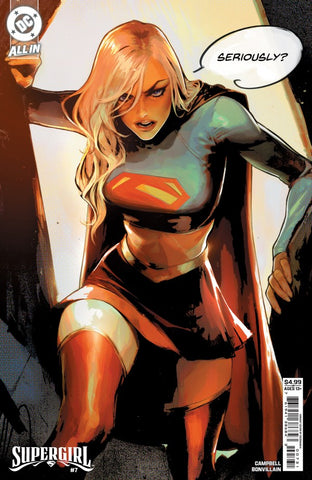 Supergirl Issue #7 November 2025 Cover B Comic Book
