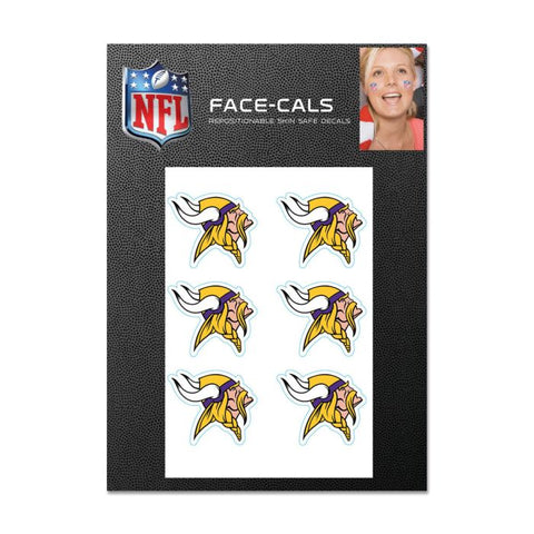 Vikings Face Cals Tattoos 6-Pack