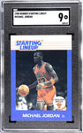 Bulls Michael Jordan 1988 Kenner Starting Lineup SGC Graded 9 Single Card 3289149