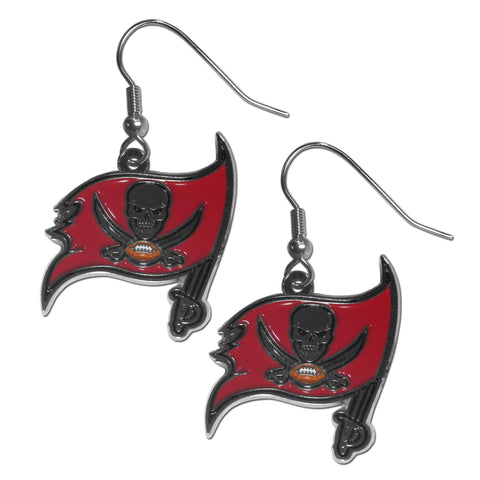 Buccaneers Earrings Dangle Chrome