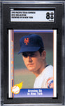 Mets Nolan Ryan 1992 Pacific Texas Express #121 Growing Up in New York SGC Graded 8 Single Card