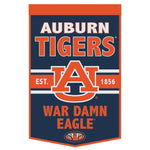 Auburn 24"x38" Wool Banner Slogan