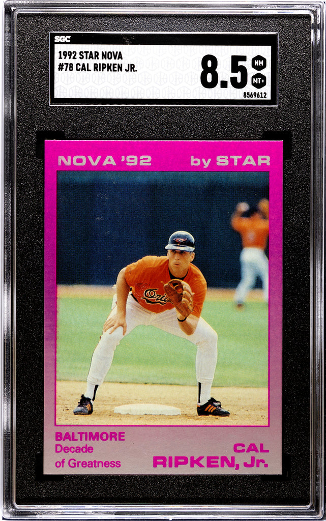 Orioles Cal Ripken Jr 1992 Star Nova No.78 SGC Graded 8.5 Single Card Orioles Cal Ripken Jr 1992 Star Nova No.78 SGC Graded 8.5 Single Card