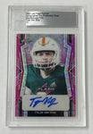 Tyler Van Dyke 2022 Leaf Flash Pre-Production 1/1 Kaleidoscope Pink Autographed Rookie Single Card