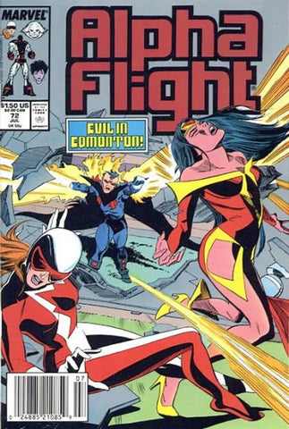 Alpha Flight Issue #72 July 1989 Comic Book