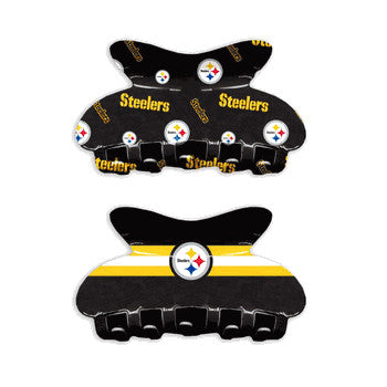 Steelers Team Hair Claw 2-Pack Set