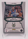 Bucks Malik Beasley 2023-24 Panini Obsidian No.VS-MLK #61/99 Autographed Single Card