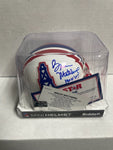 Oilers Mini Helmet - Bruce Matthews - Autographed w/ Tristar Certificate of Authentication