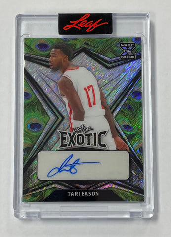 Tari Eason 2022 Leaf Exotic Basketball No.BA-TE1 5/6 Autographed Rookie Single Card