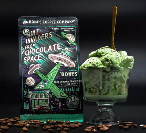 Bones Coffee Company - Mint Invaders - 12oz Ground Coffee