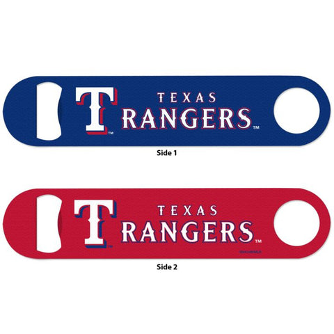 Rangers Long Neck Bottle Opener 2-Sided MLB