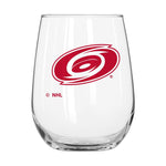 Hurricanes 16oz Curved Beverage Stemless Wine Glass