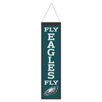 Eagles 8"x32" Wool Banner Slogan