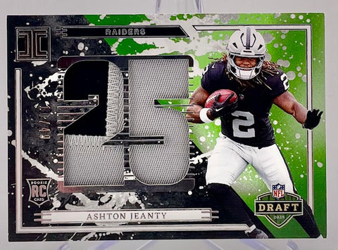 Raiders Ashton Jeanty 2025 Panini Impeccable No.IDP-AJY Relic Rookie Single Card