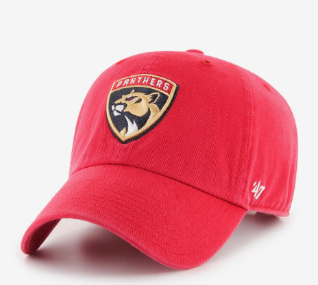 Panthers Hat 47' Clean Up Adjustable Red NHL